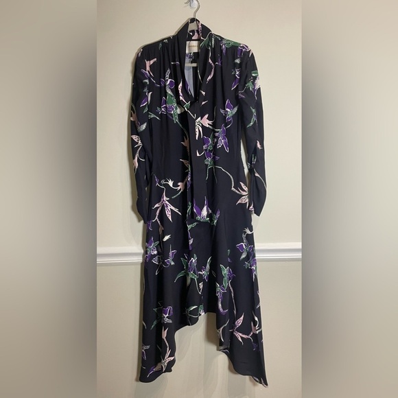 La DoubleJ Martha Dress Orchidee Nero in Sablé Satin MSRP $890 Small - Picture 6 of 10